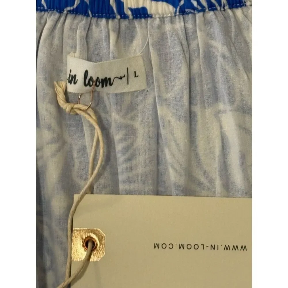 NWT Chic Blue Floral Maxi Dress - Picture 11 of 11